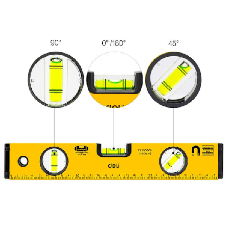 12 tum aluminiumlegering magnetisk torpedonivå lod/nivå/45 grader