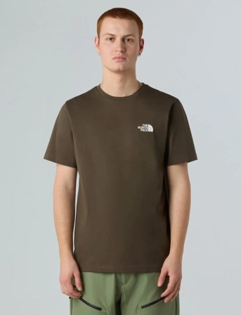 The North Face M Ss Simple Dome Tee - Brown - S