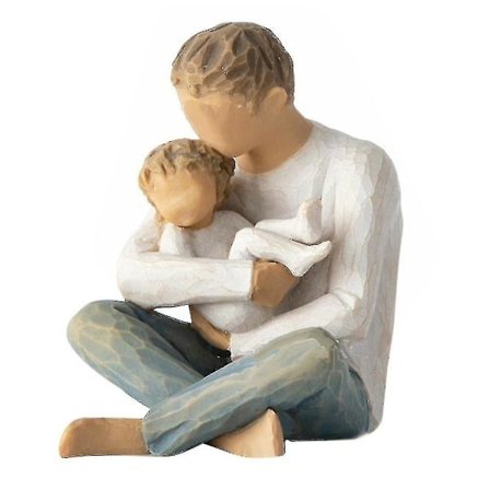 Isäfiguriini, Äitfiguriini, Suojelusenkeli Koiran Kanssa Figuriini, Koiran Muistolahja, Surunvalittelulahja