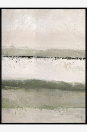 Malerifabrikken - Design Maalaus / Outlandish / 90x120 Cm / Musta kehys - Vihreä - Taulut - 90X120 - - Homeroom