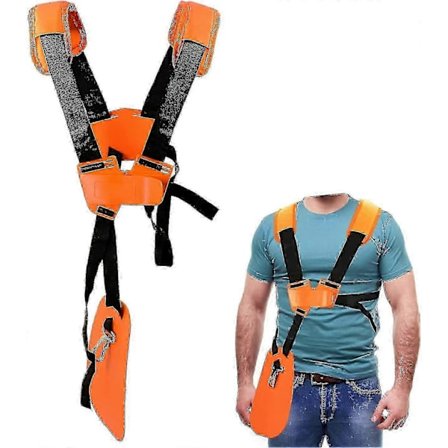 Stihl - Arns Dobbelt Skulder med Justerbar Nylonrem til Havearbejde (Til Stihl Fs, Km Serien), Orange 2025(h})