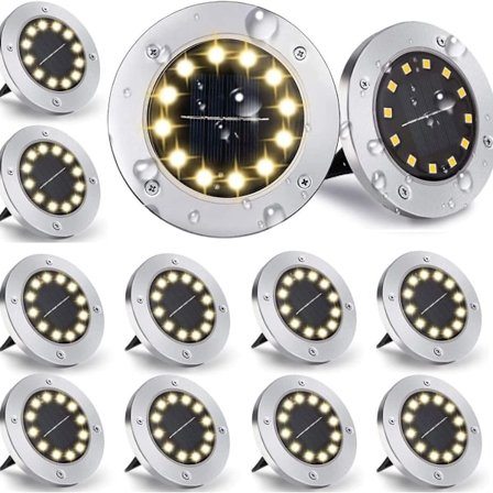 Utomhus solcellslampa LED solcellslampa, 10 stycken