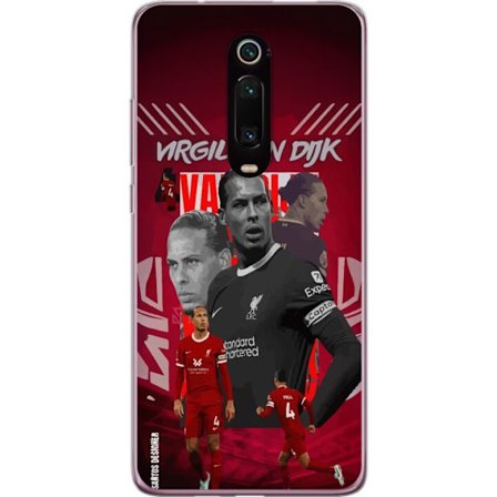 Xiaomi Mi 9T Pro Gjennomsiktig deksel Virgil van Dijk Liverpool Nederland ballvinner og stabil general i forsvarsrekken med enestående spillforståe