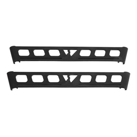 2 stk. Svart Nylon Camping Rack Side Spenne Bærbar Utendørs Servise Hylle