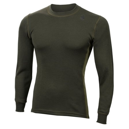 Aclima WarmWool Crew Neck Man Men base layer tops Green XS