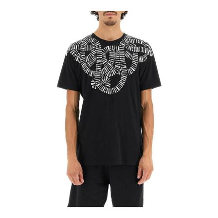 Marcelo Burlon, snake wings t-shirt Zwart, Heren, Maat:L