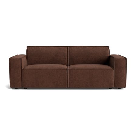 Lyon 3 personers sofa - Capri Brun - 224x98x80cm - Moderne og Rummelig Sofa - Perfekt til afslapning og hygge med familie og venner