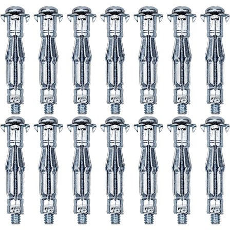 20 stk. M6*50MM hule krop metalankre ekspansionsmetalanker ekspansionsankerskrue metalanker til gipsplade hulmur