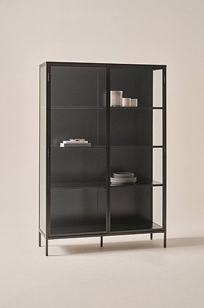 Jotex - Vitriinikaappi - Iso Musta Musta - BLACKBURN - Osta Kaapit & vitriinikaapit Jotex