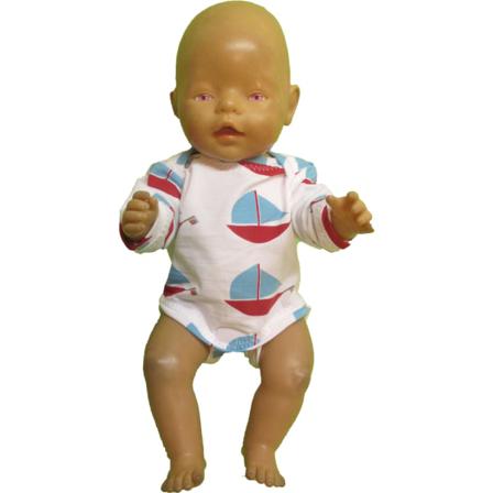 Body Med Båtmotiv I Trikå Till Baby Born