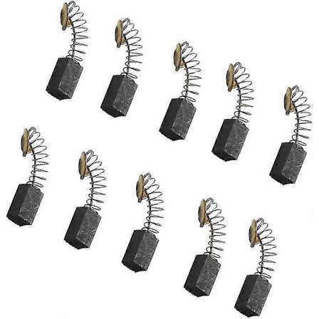 10 stk. kullbørster motor kullbørster motor kullbørster, 6,5x7,5x12,5 mm