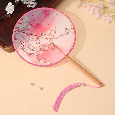 1st Silk Fan Rund Hand Fläkt 06 06