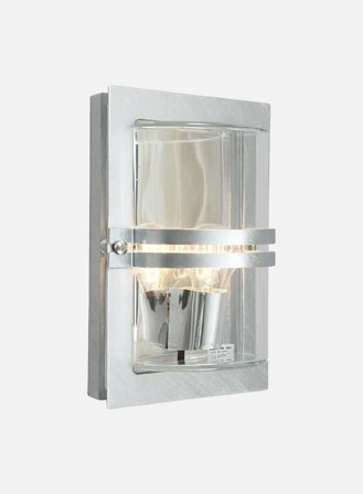 Basel 660 utelampe - galvanisert stål