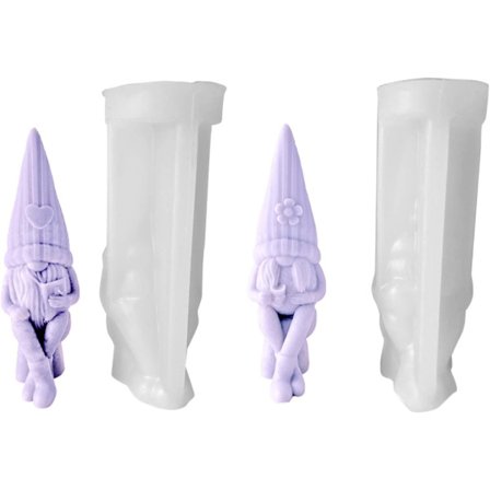 Valentine Silikon Gnome Form Epoxi Dvärg Gips Form