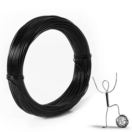 Aluminium Hobbylwire, 30m x 1mm Bøjelig Fleksibel Metaltråd, ZQKLA