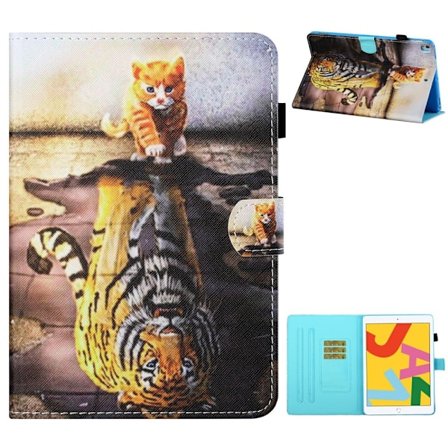 iPad 10.2" 2021/2020/2019, Air 10.5" 2019 fodral - Cat and Tiger