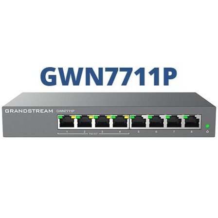GRANDSTREAM GWN7711P 8-Port PoE 60W Managed Switch