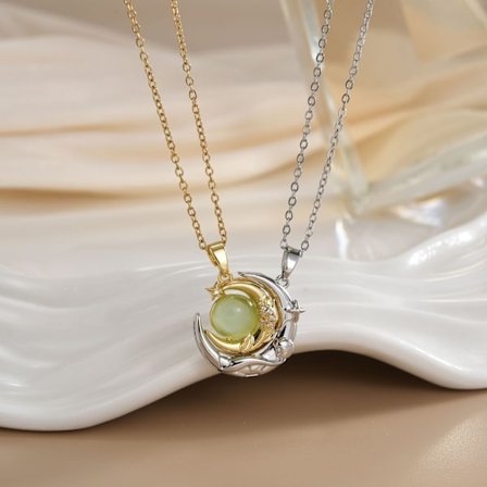 Magnetisk Sol & Måne Halskæde Sæt - Bedst Sælgende Smykker til Par, Moderigtig Matchende Gave til Hende/Ham