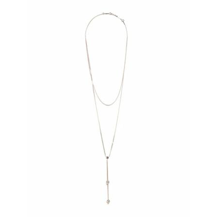 Alexander McQueen, 550502J160K7286 Necklace Grijs, Dames, Maat:ONE Size