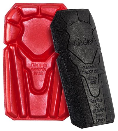 Blåkläder 402712039956onesize Knebeskyttelse svart/rød, par, one size, Klær