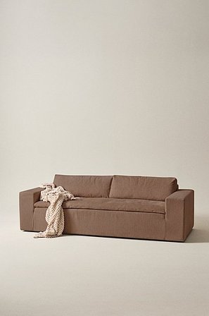 Jotex - 3-sitzer-sofa Braun - SARBONNE - Kaufe 3-Sitzer-Sofas bei Jotex