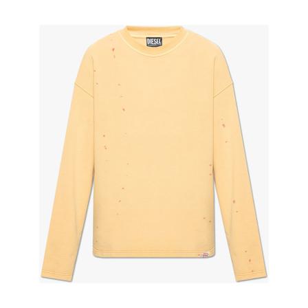Diesel S-Almon sweatshirt , Oranje , Heren , Maat: M