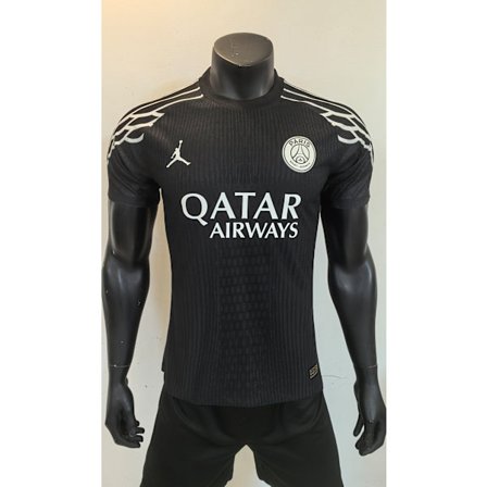 25-26 Paris Saint-Germain F.C. Bortatröja Fjärde Svart Spelare Fotboll T-shirt S-3XL