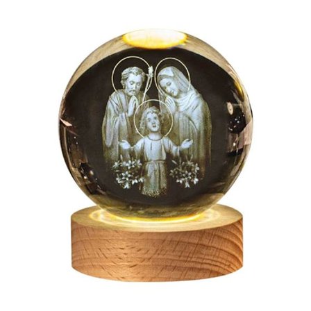 3D Nattljus Kristaller Glaskula 01 01