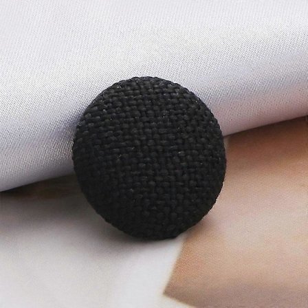 10 kpl Varsi Napit Metallinapit Vaatteet Tee-se-itse Kangasnapit Kangaspäällysteinen Pyöreä Koristeellinen