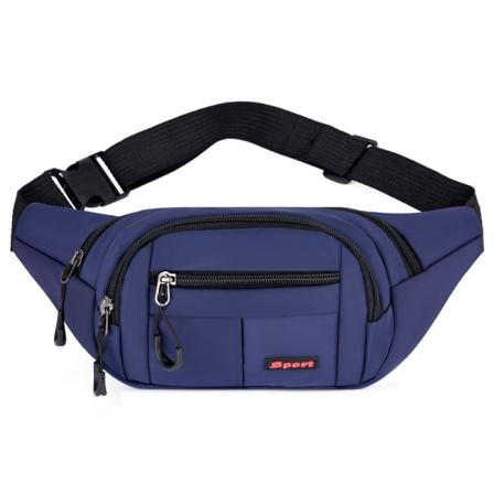 Dame midjeveske Mote Vanntett Crossbody Bag Oppbevaringsveske Blue