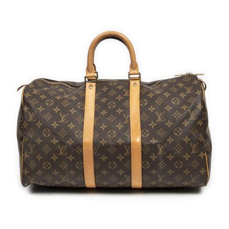 Louis Vuitton Vintage, Pre-owned Keepall 45 Bruin, Dames, Maat:ONE Size