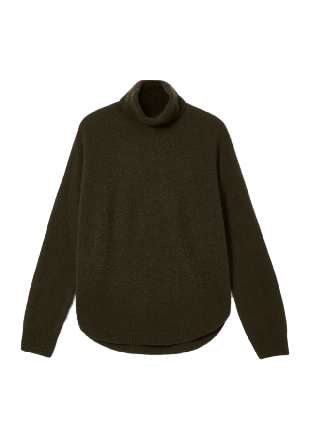 Wera Polotröja i ull APPLE Stickat Grön M