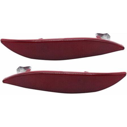 Vänster och höger bakre reflektor stötfångare bakljuslins lampa trim panel bakdörr ersättning för Renault Megane Mk3 2008-20