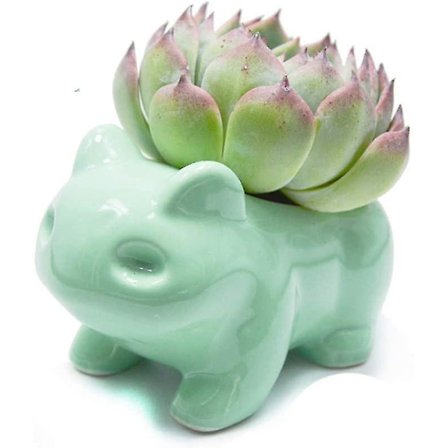 Betterlifefg-diy Blomkruka Söt Keramik Konst Krukor Hem Dekorativ Keramik Konst Vasgrön