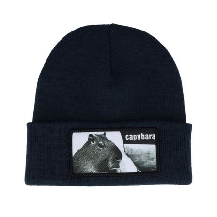 Iconic - Blå cuff Beanie - Capybara Sofa Beanie French Navy Cuff @ Hatstore