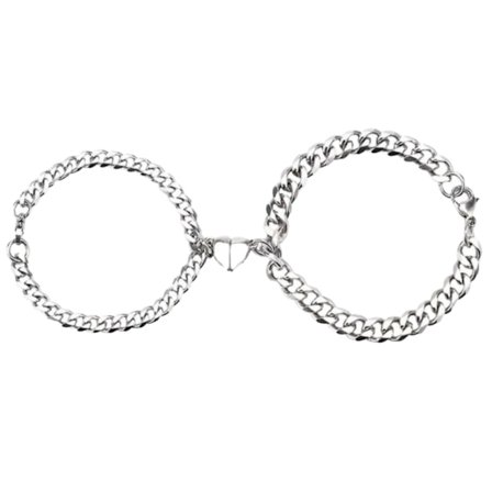2 st Par Armband Magnetiska Matchande Hjärtformade Armband Par Magnetiska Armband