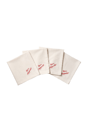 Pick A Poppy Quote Servett 4-pack - 45x45 Cm Bordstextil Röd