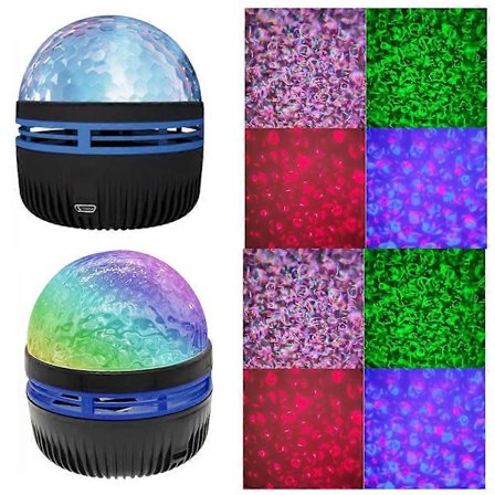 Aurora Borealis Ljusprojektor 2 i 1 Norrsken och Ocean Wave Projektor