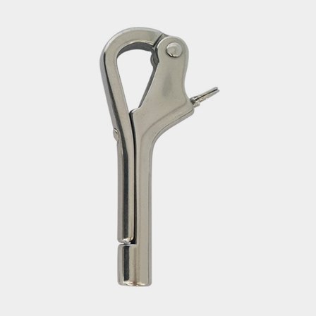 Gancho pelícano NOCK Essentials, acero inoxidable, ØM8, 100 mm
