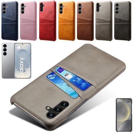 Samsung Galaxy S25 skal 2 kort fack grå -