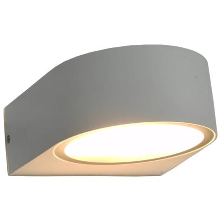 Vidaxl Utomhusvägglampa 2 St 11 W Vit Rund Vit