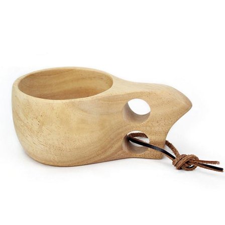 Bärbar Trä Mugg Drickmugg Camping Rese Mugg Träkåsa 250ml
