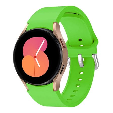 Silikonrem kompatibel med Samsung Galaxy Watch 6 5 4 44mm 40mm 45mm Erstatningsrem Limegrønn Watch 6 Classic 47mm