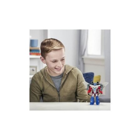 Transformers Cyberverse Spark Armor Optimus Prime Hasbro - Hasbro - Transformers Lelu - Ikä 6 - Punainen/sininen