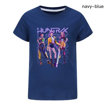 K-Pop Demon Hunters Barn T-shirt Huntr/X Pose 5-6 År Lila Purpl{REN}