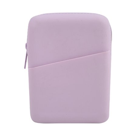 Lätt silikonpåse för tumblers och koppar Enfärgade dragkedja