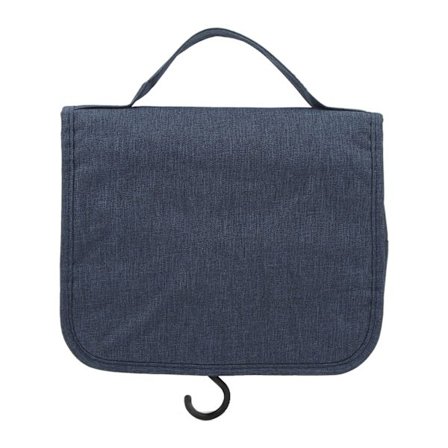 Menn Toalettmappe Reise Foldbar Stor Kapasitet Vanntett Henge Toalettmappe Mørkeblå