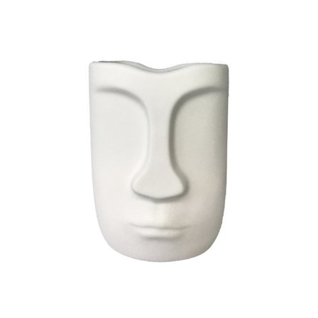 Hvid polyresin plantekasse 13x11x17cm – Indendørs indretning