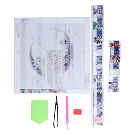 Diamantmålning DIY Ljus Diamant Specialformad Diamant Liten Flicka Diamantmålning