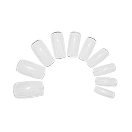 100st lösnaglar clear transparent